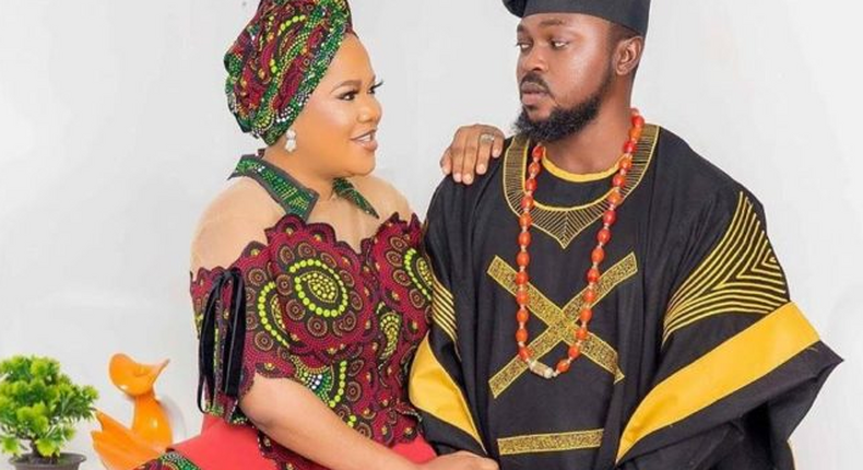 Nigerian actress Toyin Abraham and her husband, Kolawole Ajeyemi  (NAN)