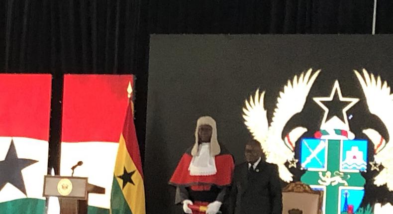 Akufo-Addo swears in Anin Yeboah as Chief Justice