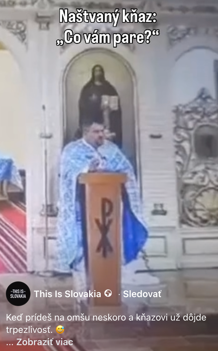Kňaz všetkým vyčistil žalúdky.