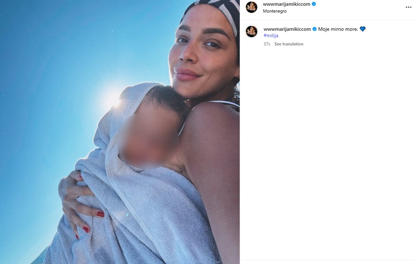 Marija Mikić sa sinom