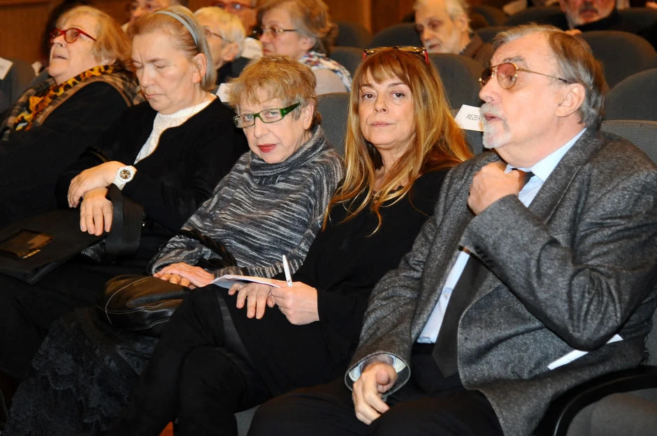 Božidar Zečević, Anita Mančić i Bojana Marijan, supruga Dušana Makavejeva ( zdesna na levo)