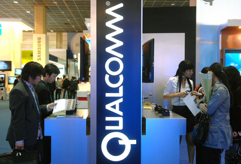 Stoisko firmy Qualcomm na targach nowych technologii w Seulu. Fot. Seokyong Lee/Bloomberg News