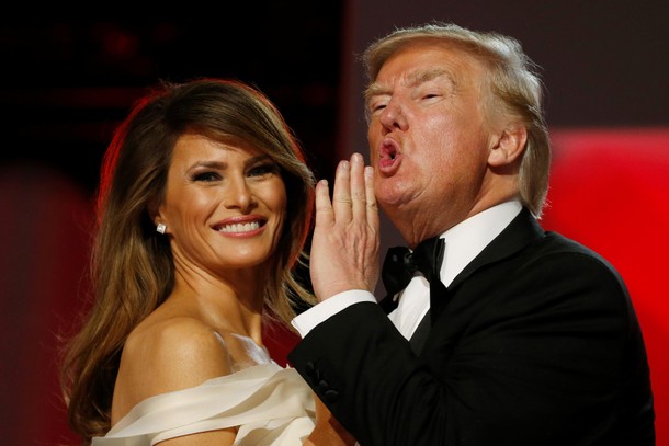 Trump attends the Freedom Ball in honor of his inauguration in Washington