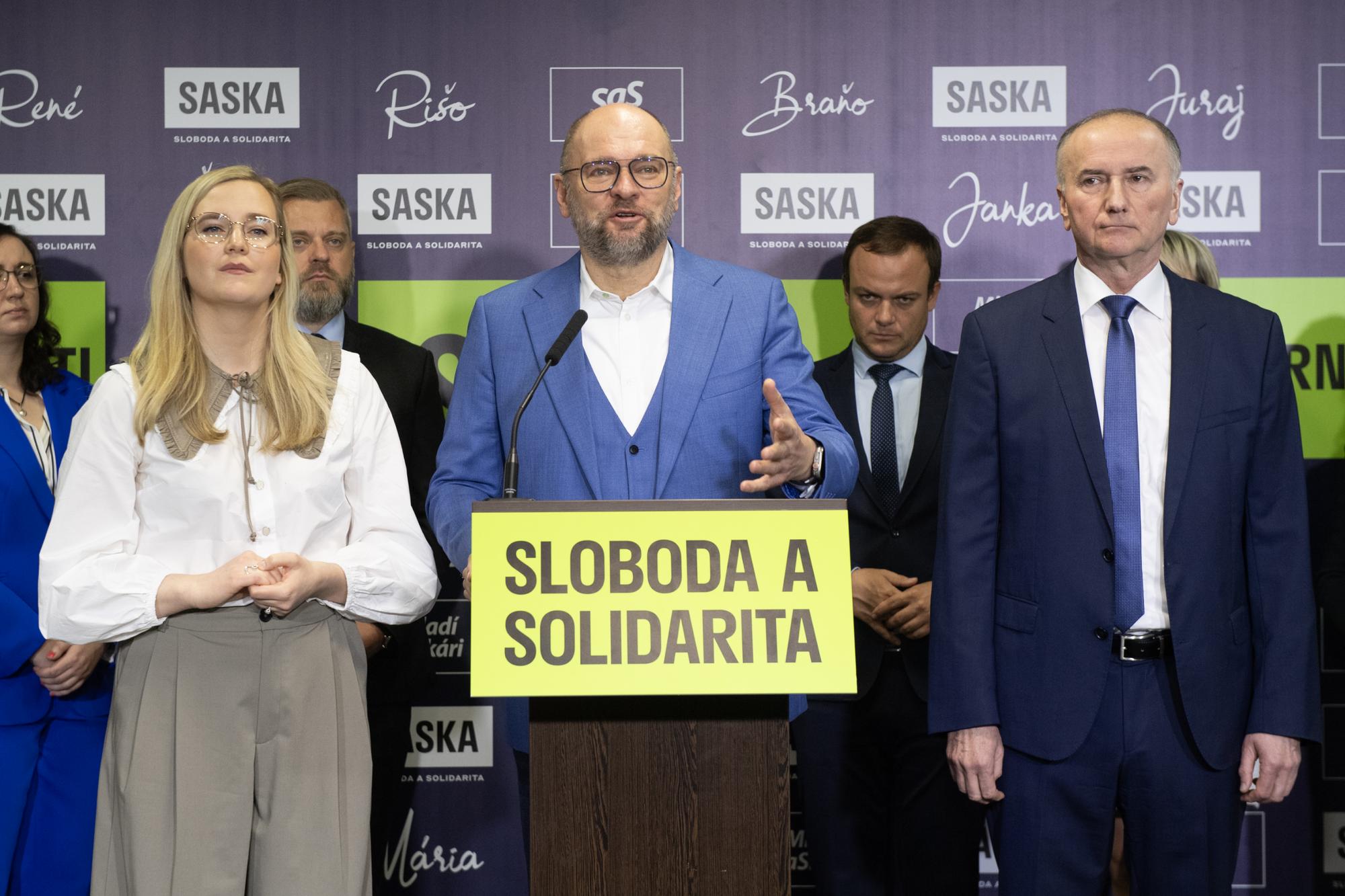 Strana SaS predstavila kandidátku do eurovolieb 2024.