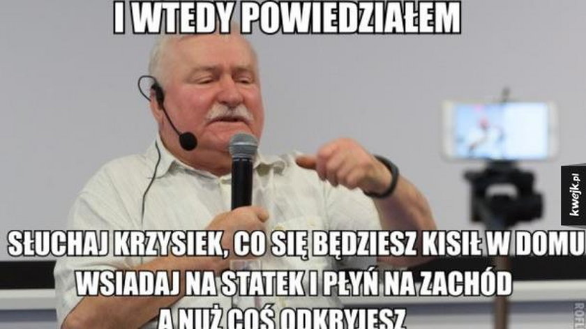 Wałęsa nowym królem memów