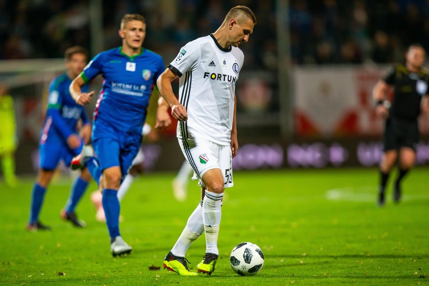 Pilka nozna. Ekstraklasa. Miedz Legnica - Legia Warszawa. 22.09.2018