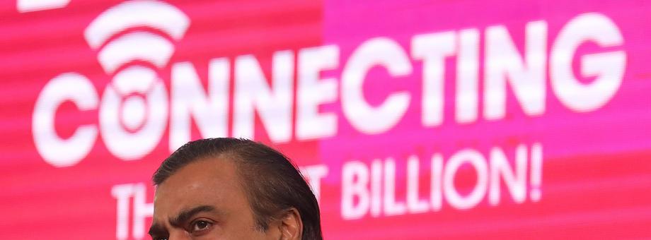 Mukesh Ambani, największy udziałowiec Reliance Industries Limited, New Delhi, 27 września 2017