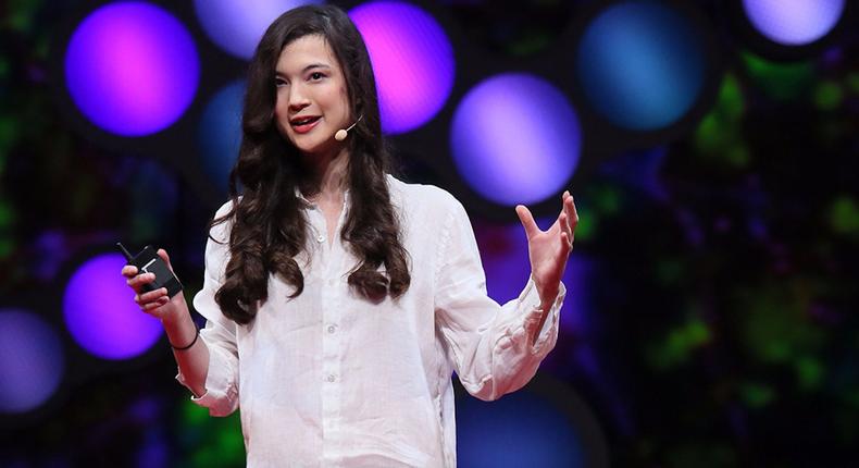Laura Deming, a Forbes 30 Under 30 star and partner at The Longevity Fund, gives a talk at a TEDMED conference.