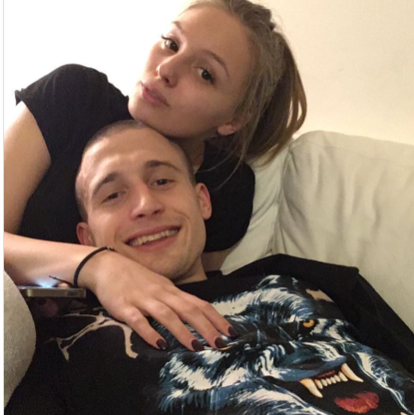 Aleksa Avramović sa ženom