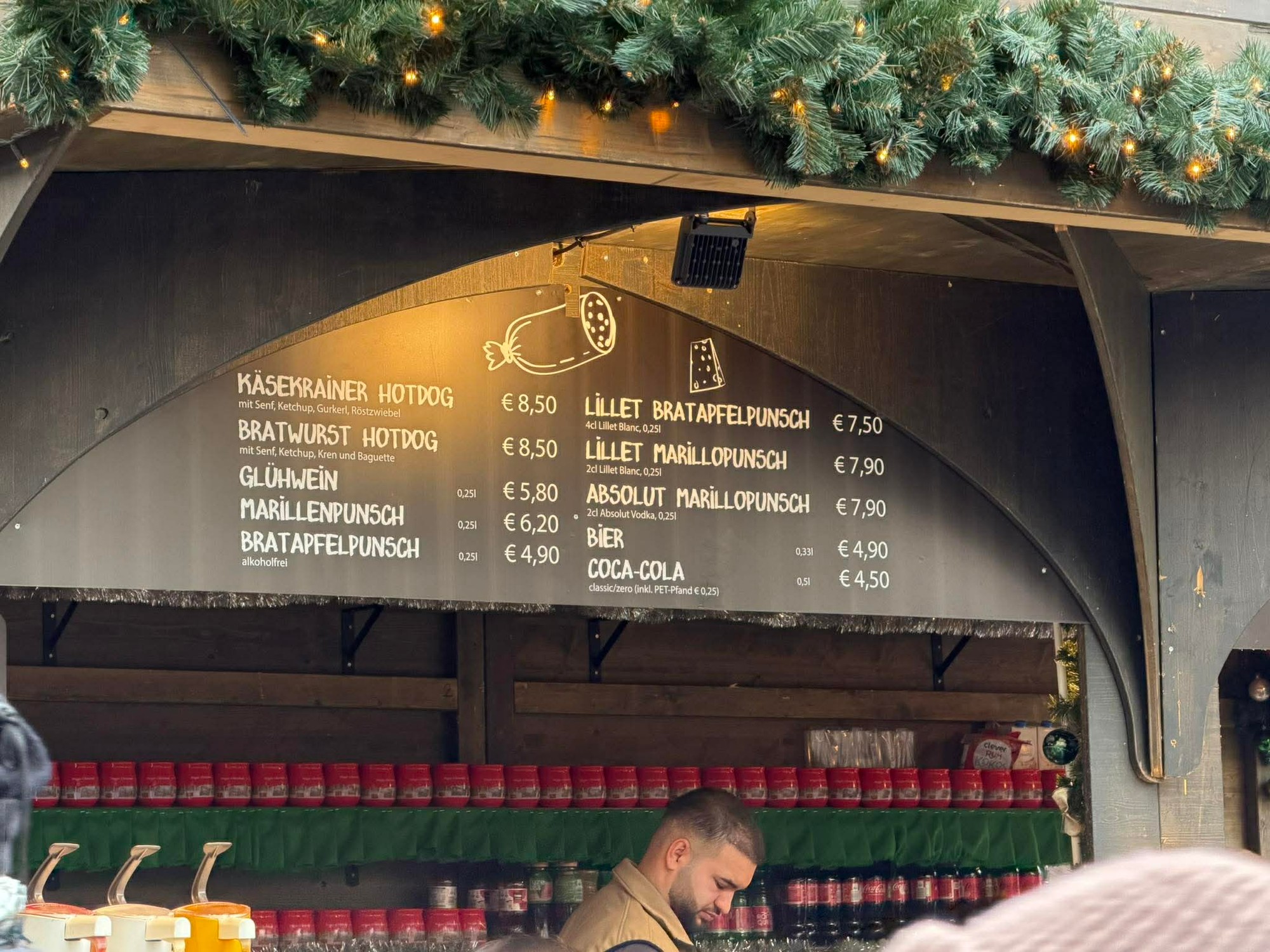 Čitateľka sa vydala na vianočné trhy na námestí Stephansplatz. 