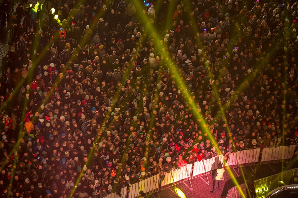 Sylwester 2013 na krakowskim Rynku Głównym