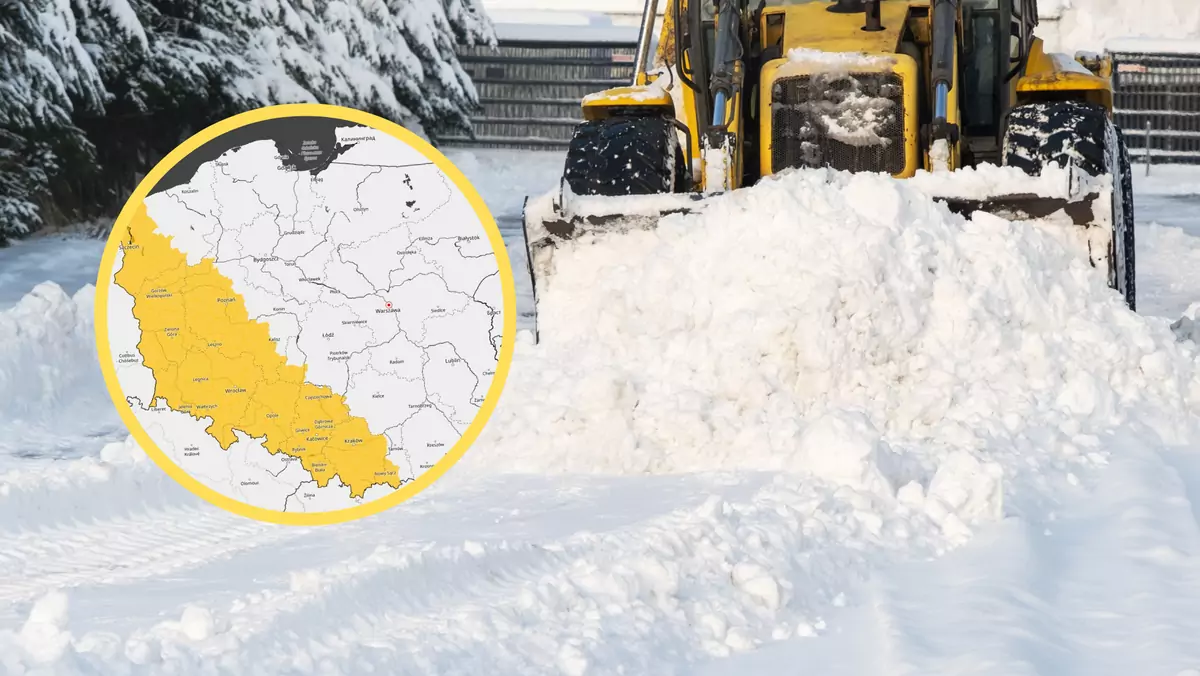 Polska zagrożona "czarnym lodem" (fot. screen: twitter.com/@IMGWmeteo)