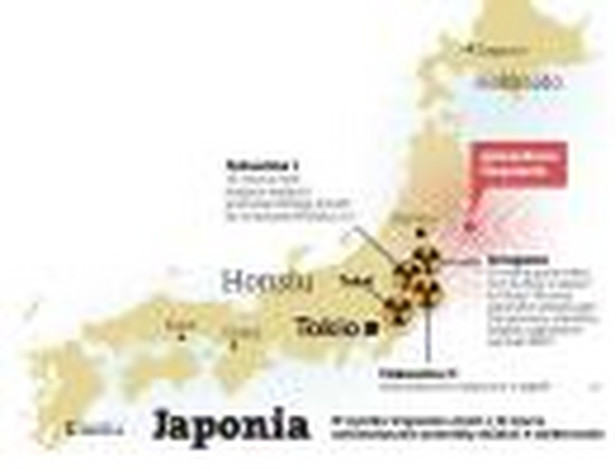 Japonia. W wyniku trzęsienia ziemi z 11 marca automatycznie przestały działać 4 elektrownie