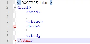 Szkielet dokumentu, od którego zazwyczaj rozpoczynaliśmy pracę z HTML-em