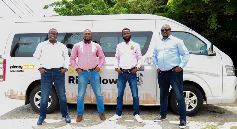 Plentywaka's Founders, from left to right - Onyeka Akumah, John Shaibu, Afolabi Oluseyi and Johnny Enagwolor