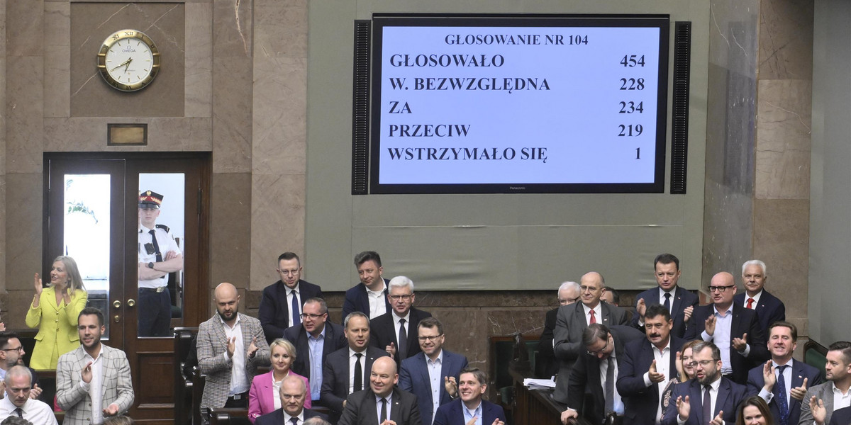 Sejm przegłosował powstanie komisji w piątek, 26 maja.