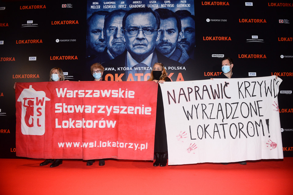 Manifest na premierze filmu "Lokatorka"