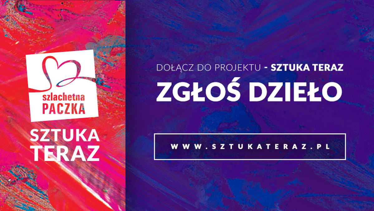 "Sztuka teraz" to unikatowy projekt organizowany przez Stowarzyszenie Wiosna i partnerów: Muzeum Narodowe w Krakowie, Fundację Lotto, DESA Unicum, ArtInfo.pl. Jest to projekt społeczny, którego celem jest przybliżenie polskiej sztuki społeczeństwu i wprowadzenie jej mocniej w życie obywateli. Podobnie jak w poprzednich dwóch edycjach zyski przeznaczone będą na działania Szlachetnej Paczki.