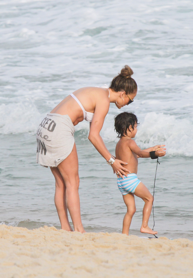 Jennifer Lopez na plaży w Rio / fot. Agencja Forum