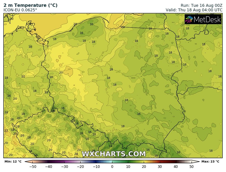 Noc miejscami będzie tropikalna