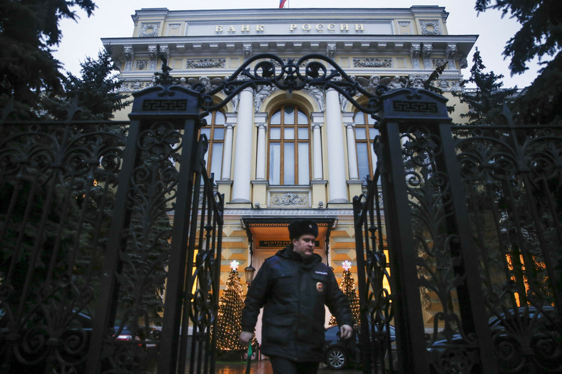 Budynek rosyjskiego banku centralnego w Moskwie