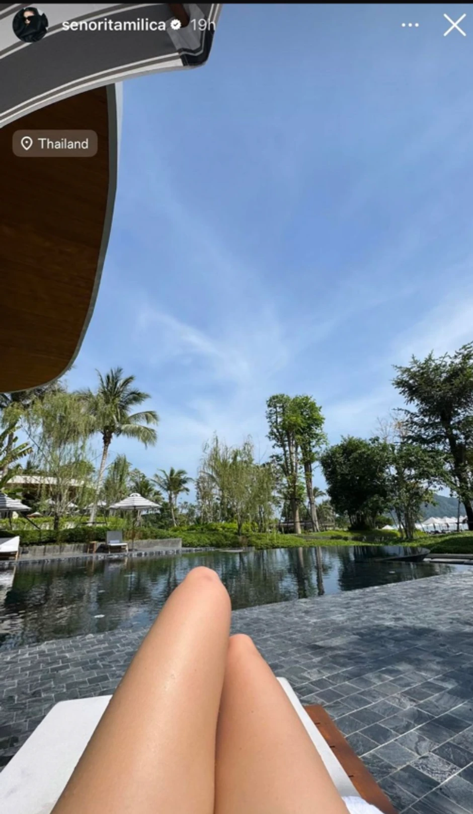 Milica Pavlović na odmoru