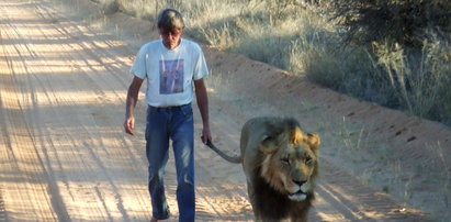 Niesamowita przyjaźń lwa z człowiekiem