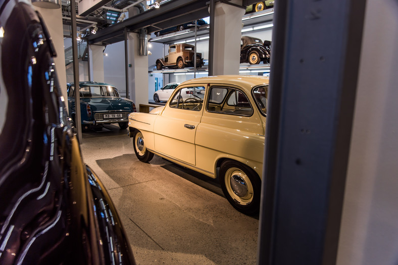 klasyczna Škoda Octavia w ŠKODA Muzeum Mladá Boleslav