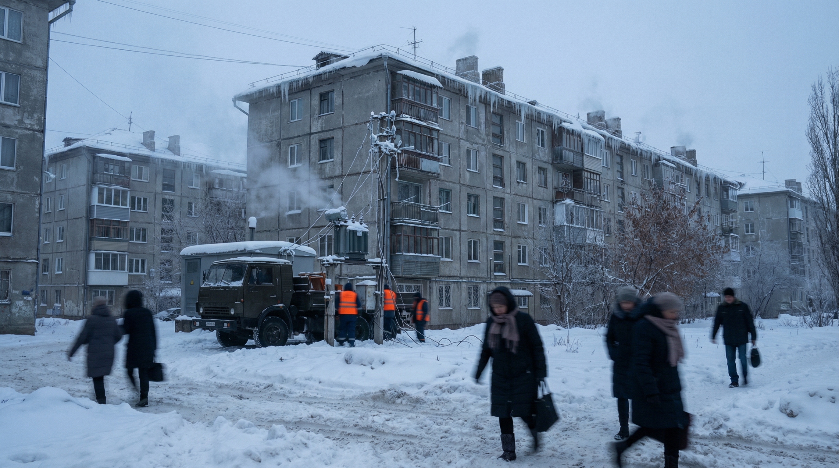 -18 grados en Ucrania: Millones de familias sin calefacción ni electricidad