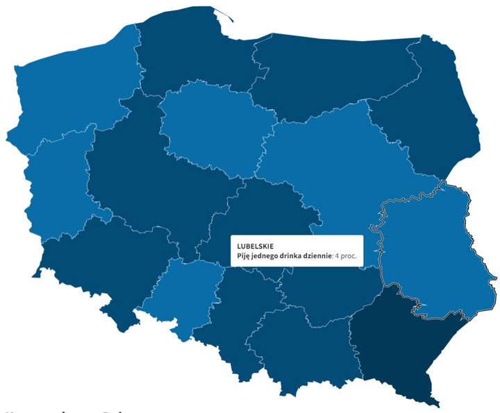 Piję około jednego drinka dziennie