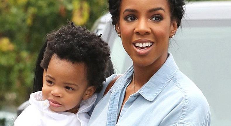 Kelly Rowland and son, Titan step out for Safe Kids Day