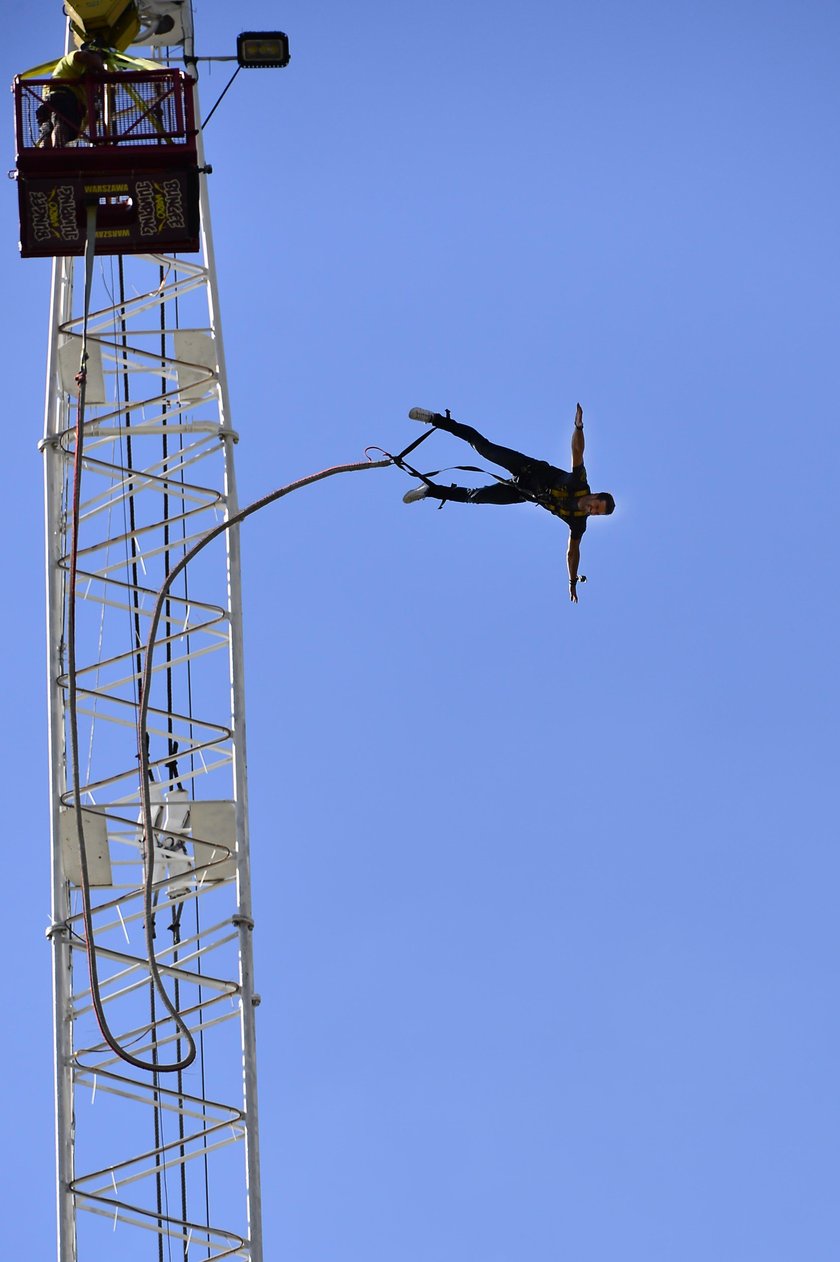 Rafał Maślak na bungee