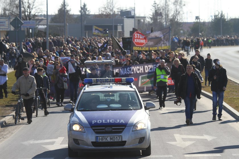 Protest w Mielcu