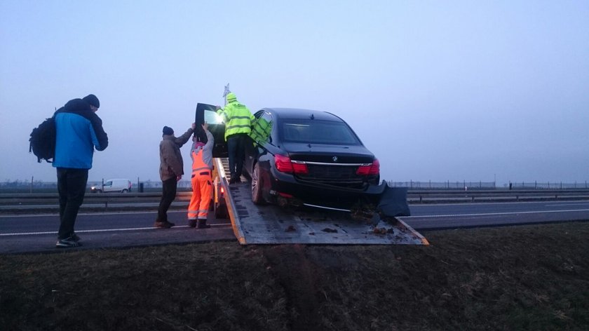 Wypadek prezydenckiej limuzyny