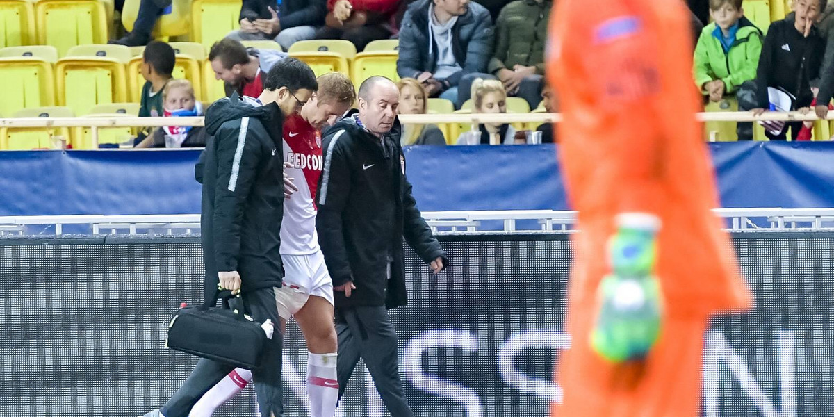 Kamil Glik AS Monaco Blessure FOOTBALL AS Monaco vs Club Bruges Ligue des Champions Monaco