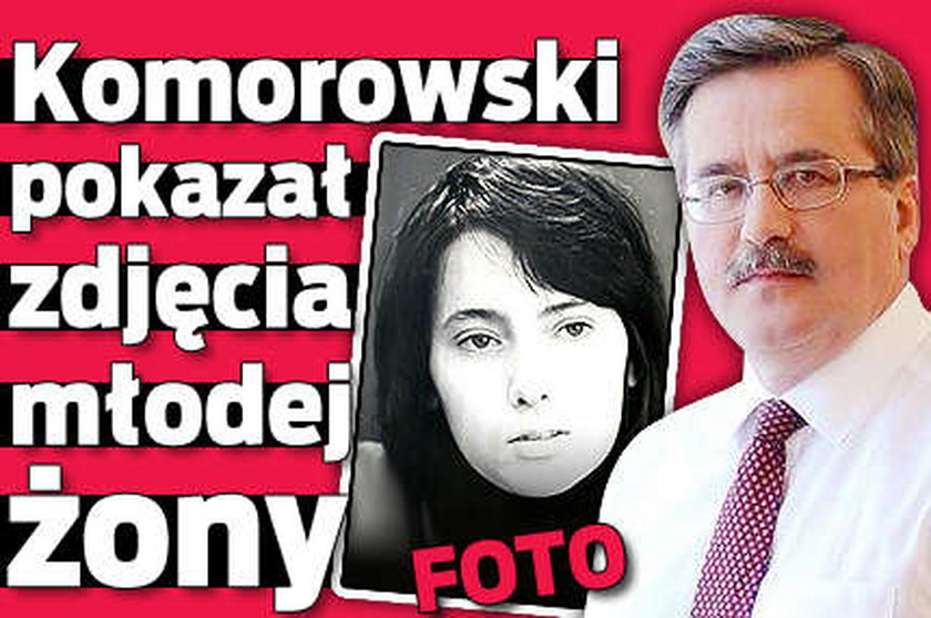 Komorowski pokazał zdjęcia młodej żony. Foto