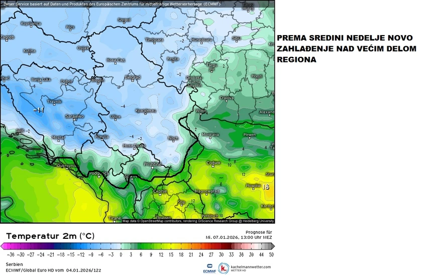 Stiže novo zahlađenje