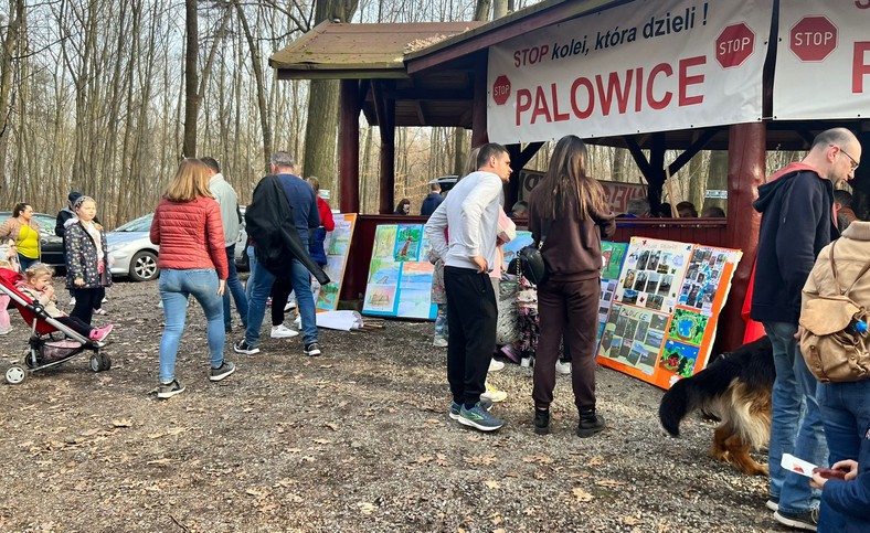 Protest mieszkańców Palowic