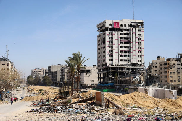 Zniszczenia w palestyńskiej Gazie