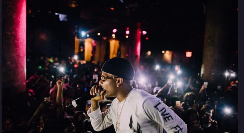 Wizkid performing at the SOBs for his Sounds from the Other Side album launch party in New York