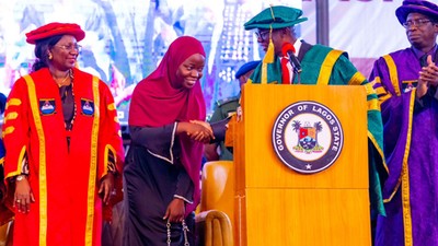 Aminat Yusuf has become the first LASU graduate to achieve a perfect Cumulative Grade Point Average (CGPA) of 5.00 [LASG]