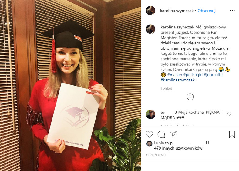 Karolina Szymczak na Instagramie