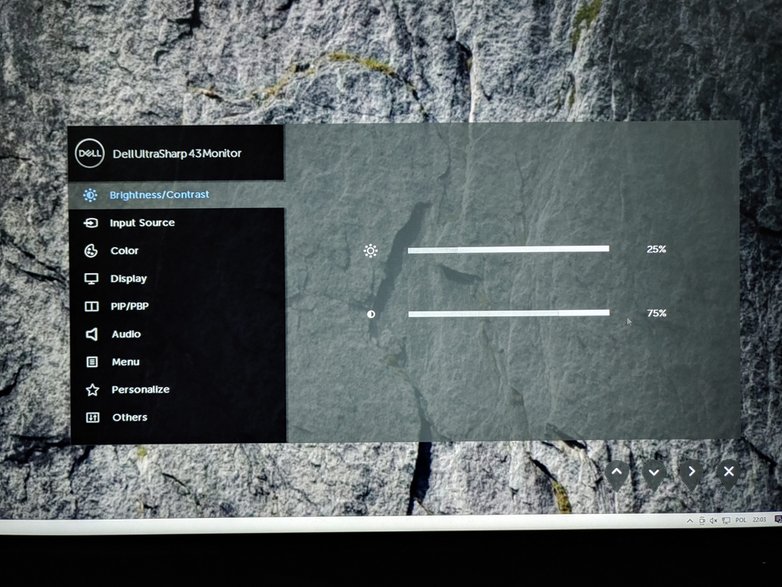 Dell UltraSharp U4320Q - menu OSD