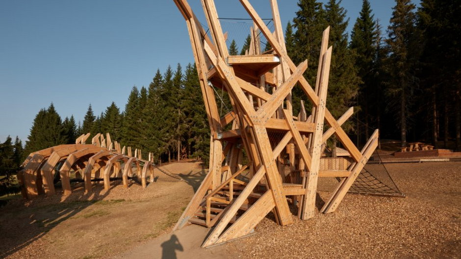 W Karkonoszach zbudowali park rozrywki z ogromnymi rzeźbami. Oto Pecka Playspace