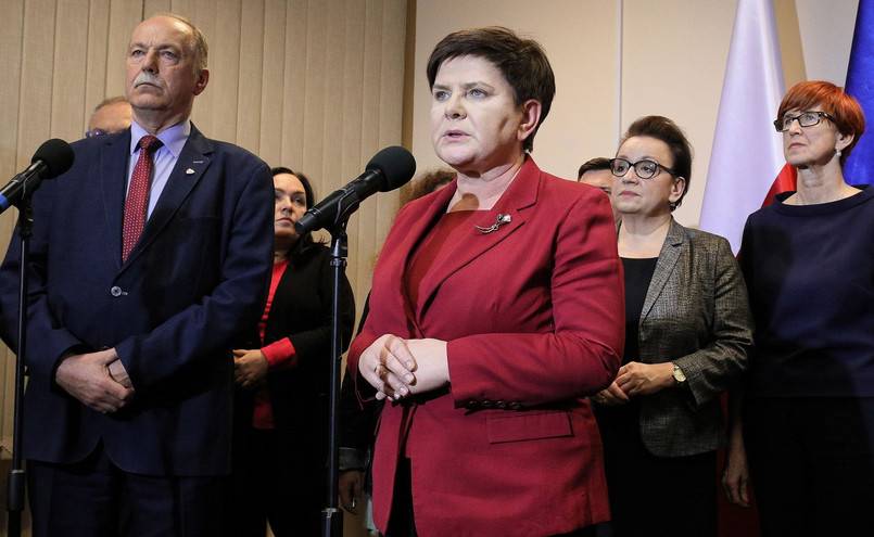 Beata Szydło, Ryszard Proksa, Elżbieta Rafalska, Anna Zalewska