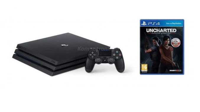  Sony PlayStation 4 Pro 1TB Czarny + Uncharted Zaginione Dziedzictwo