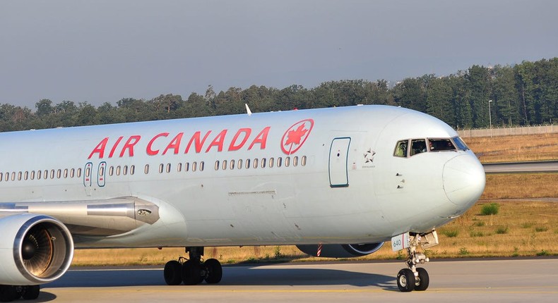 Air Canada Boeing 767.