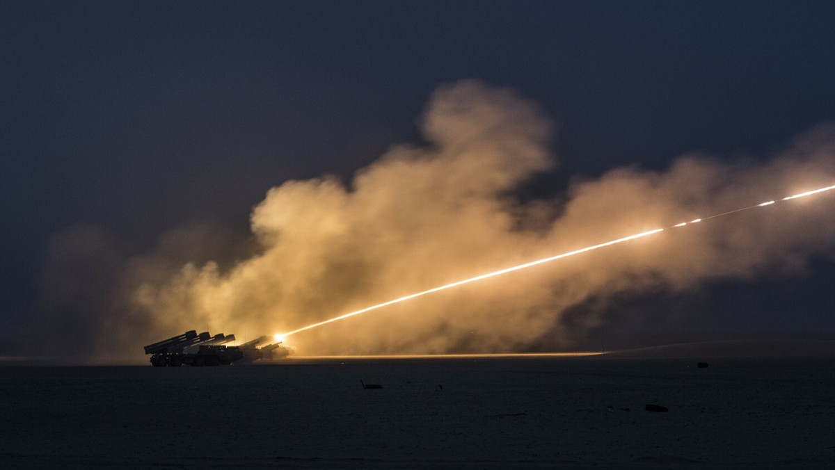 Wyrzutnie HIMARS podczas ćwiczeń w USA