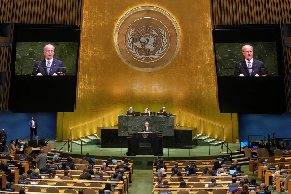 Palestinski premijer Mohamed Mustava na GS UN 28. jula