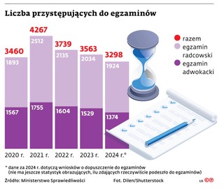 Liczba przystępujących do egzaminów